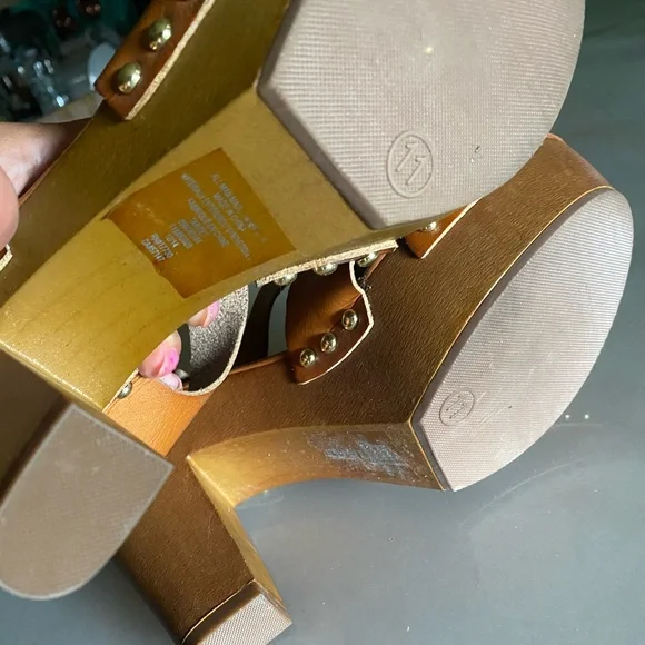 Mossimo Supply Co. Brown Platform Sandals - Picture 8 of 12